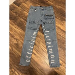 Men's Pre-owned Boohoo Man Jeans Size 32R Stretch Skinny